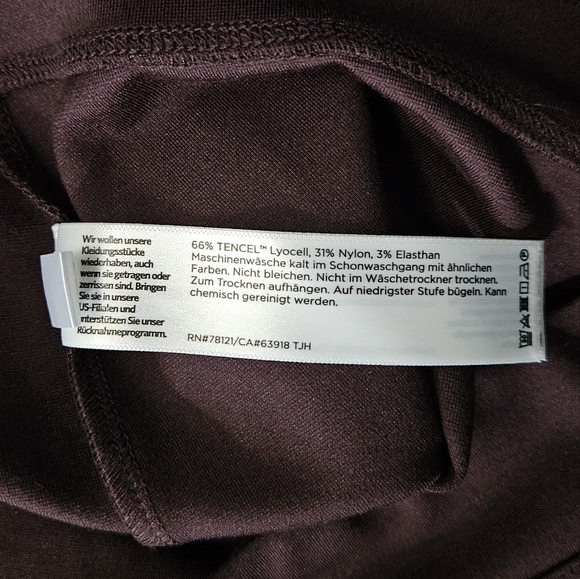 Eileen Fisher Plum Purple Pull On Legging Career Pants - Picture 4 of 5